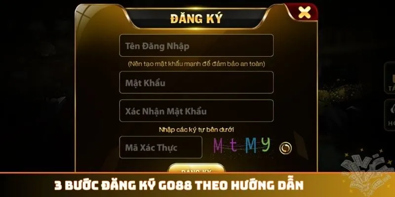 3 bước đăng ký GO88 theo hướng dẫn