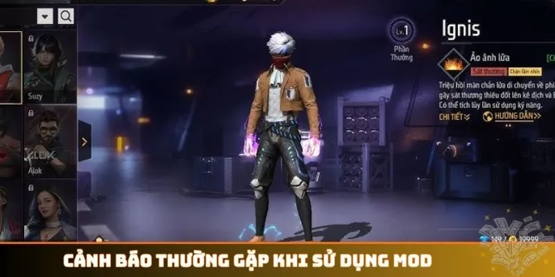 Cảnh báo thường gặp khi sử dụng Mod