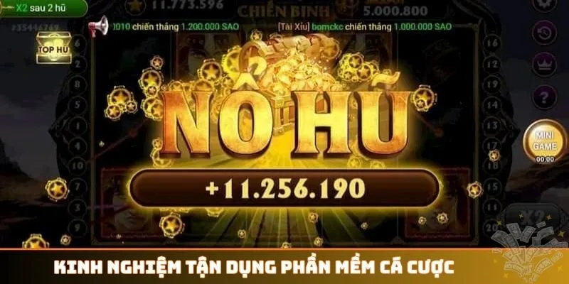 Kinh nghiệm tận dụng phần mềm cá cược