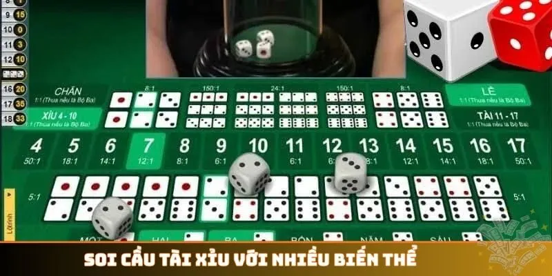 Soi cầu Tài Xỉu với nhiều biến thể