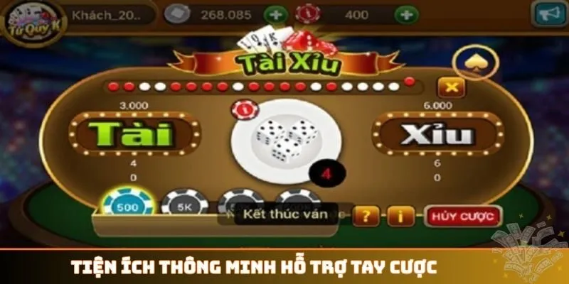 Tiện ích thông minh hỗ trợ tay cược